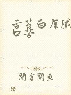 舌苔白厚腻口干口苦