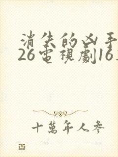 消失的凶手2026电视剧16集免费播放全