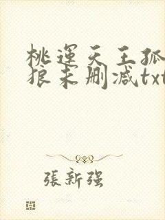 桃运天王孤寂之狼未删减txt封面