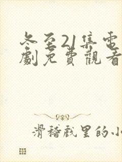 冬至21集电视剧免费观看