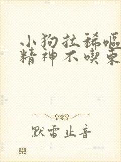 小狗拉稀呕吐没精神不吃东西