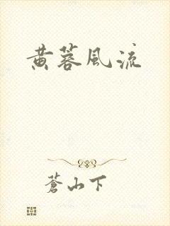 黄蓉风流封面