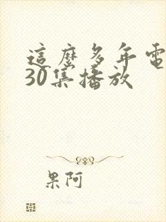 这么多年电视剧30集播放