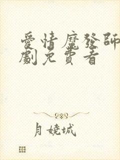 爱情魔发师电视剧免费看