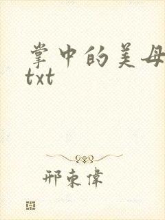 掌中的美母版主txt