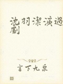 沈羽洁演过哪些剧