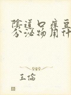 阴道口痒豆腐渣分泌物用什么药