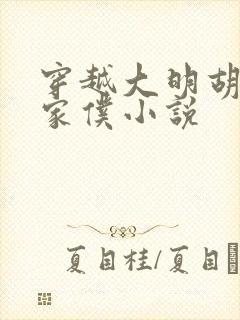 穿越大明胡惟庸家仆小说封面