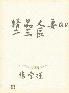 精品人妻av一二三区