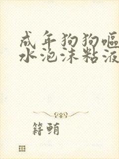 成年狗狗呕吐黄水泡沫粘液