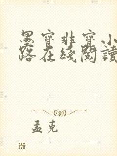 墨宝非宝小说归路在线阅读