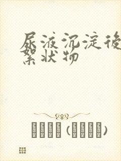 尿液沉淀后白色絮状物