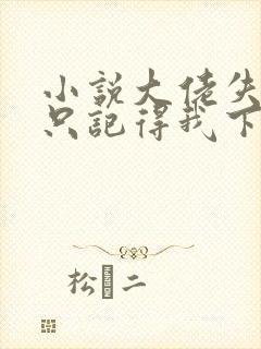 小说大佬失忆后只记得我下载