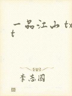 一品江山 txt