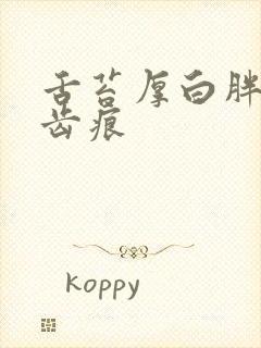 舌苔厚白胖大有齿痕