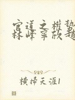 官道之权势滔天林峰宁欣赵小二