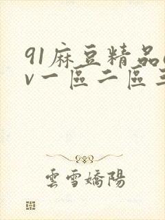91麻豆精品av一区二区三区