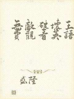 无敌破坏王2免费观看英语封面