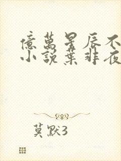 亿万星辰不及你小说叶非夜封面