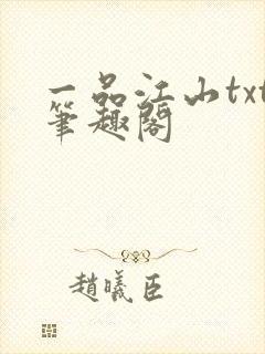 一品江山txt笔趣阁