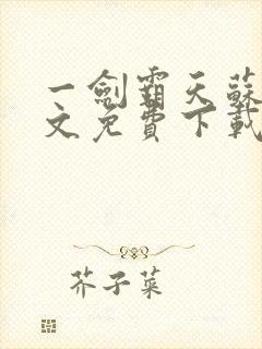 一剑霸天苏信全文免费下载封面