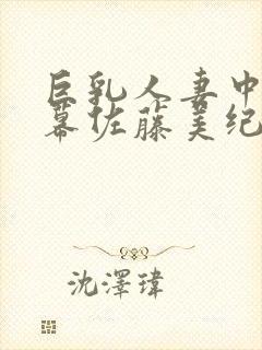 巨乳人妻中文字幕佐藤美纪封面