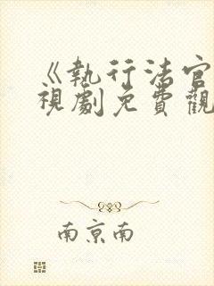 《执行法官》电视剧免费观看