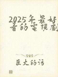 2025年最好看的电视剧推荐