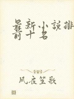 最新小说排行榜前十名