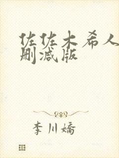 佐佐木希人妻无删减版