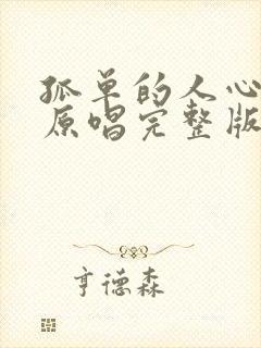 孤单的人心已碎原唱完整版