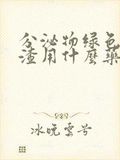 分泌物绿色豆腐渣用什么药