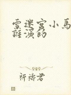 雪迷宫小马哥是谁演的