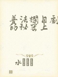 普法栏目剧姐姐的秘密上