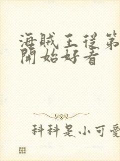 海贼王从第几集开始好看封面