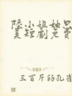 陆小姐她只想独美短剧免费