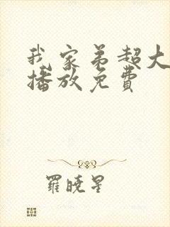 我家弟超大动漫播放免费封面