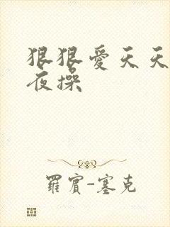 狠狠爱天天干夜夜操