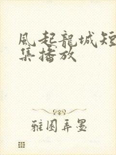 风起龙城短剧全集播放
