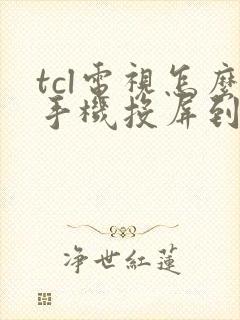 tcl电视怎么手机投屏到电视