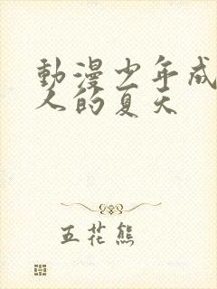 动漫少年成为大人的夏天