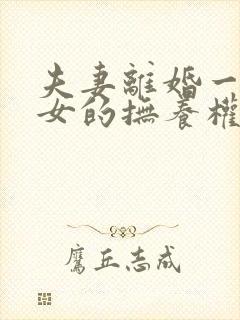 夫妻离婚一儿一女的抚养权怎么判定