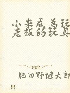 小米成为玩具店老板的玩具