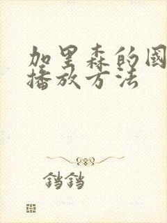 加里森的国语版播放方法封面