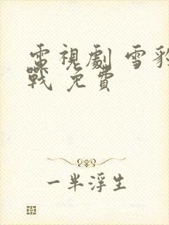 电视剧 雪豹特战 免费