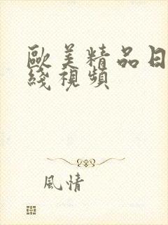 欧美精品日韩在线视频封面