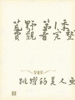 荒野 第1季免费观看完整版在线全集