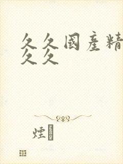 久久国产精品久久久封面