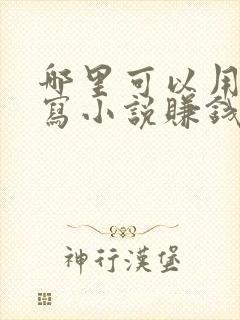 哪里可以用手机写小说赚钱封面