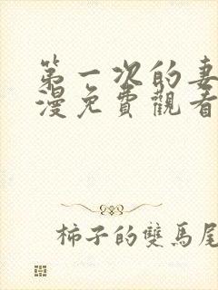 第一次的妻子动漫免费观看全集完整版